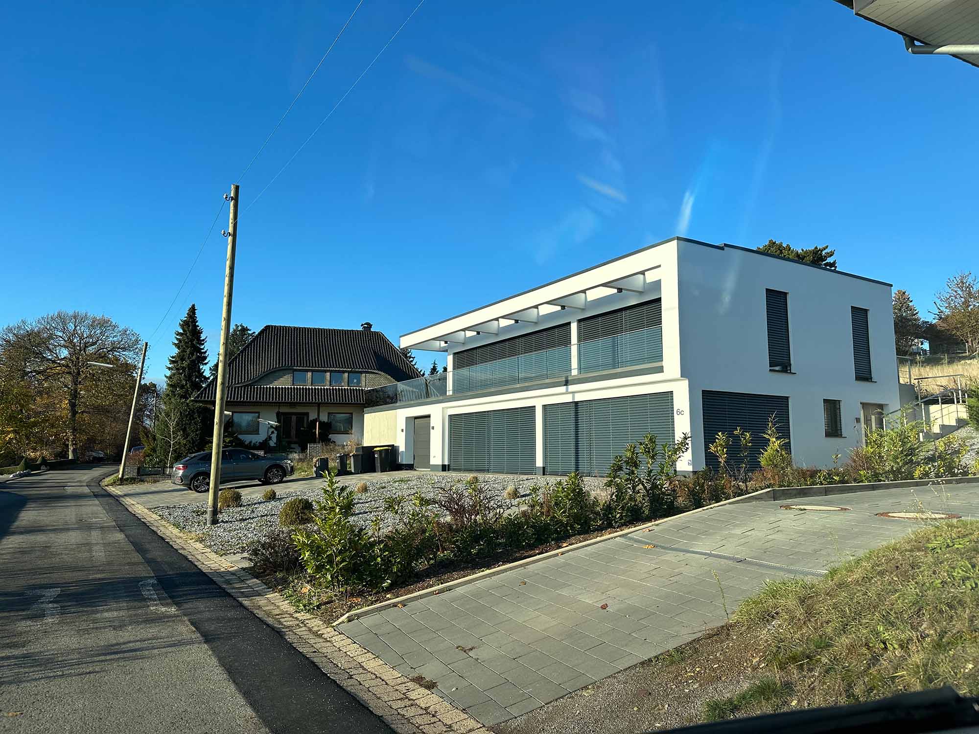 Neubau eines modernen Einfamilienhauses